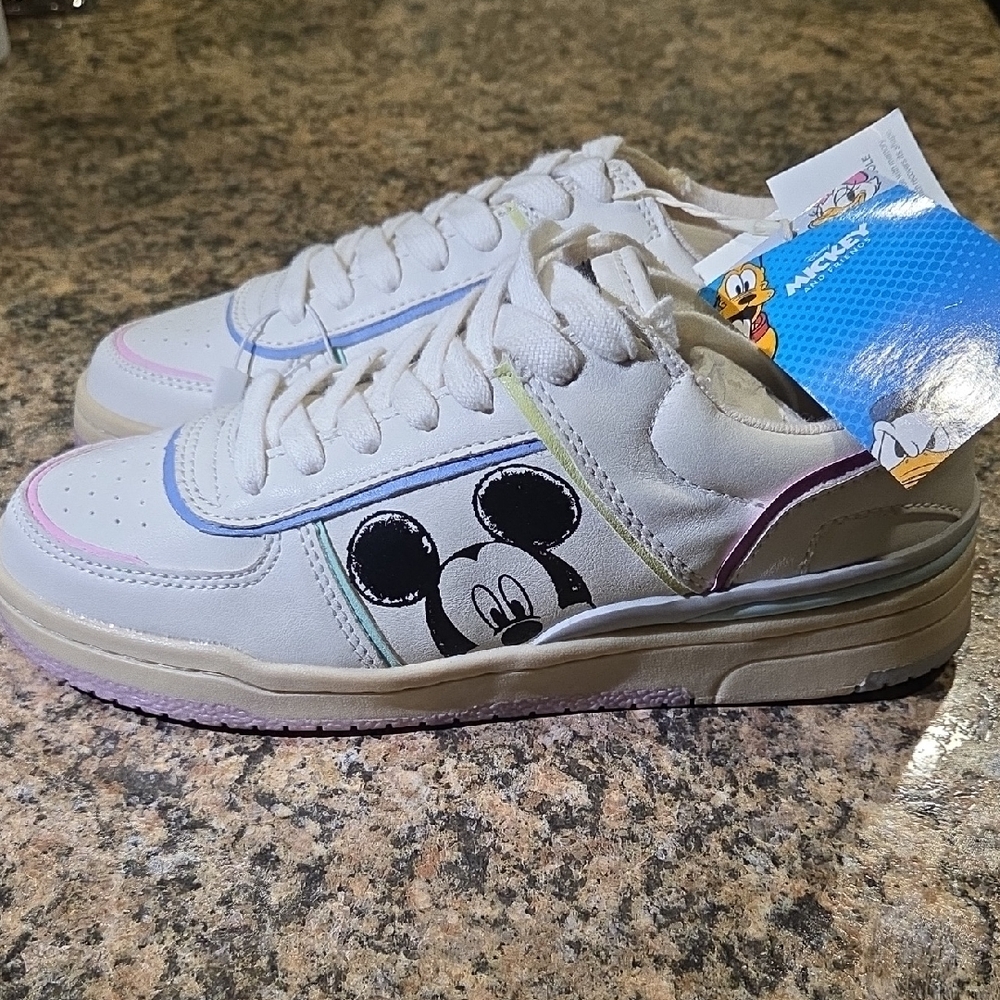 Zara Mickey & Friends Sneakers - White and Purple